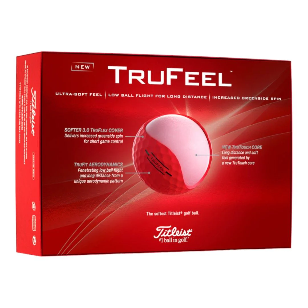 Titleist 2024 TruFeel Golf Balls | Red - Image 2