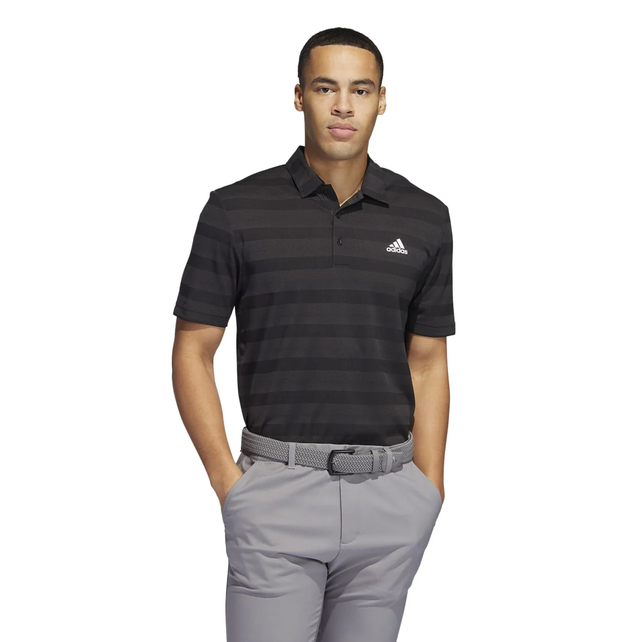 adidas 2-Colour Stripe Golf Polo Shirt HI5180 - Image 4