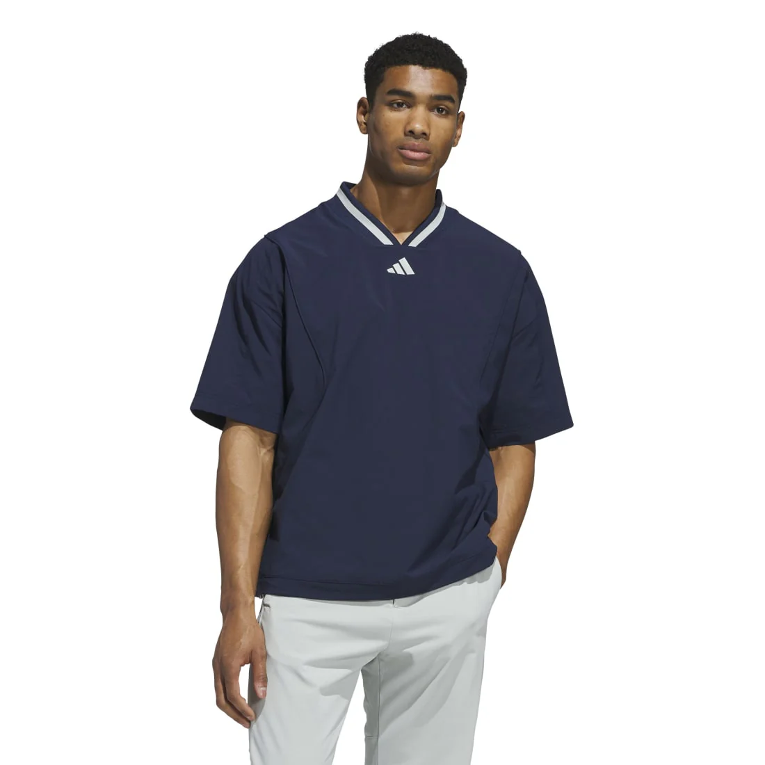 adidas Beyond Short Sleeve Golf Pullover JF4878 - Image 2
