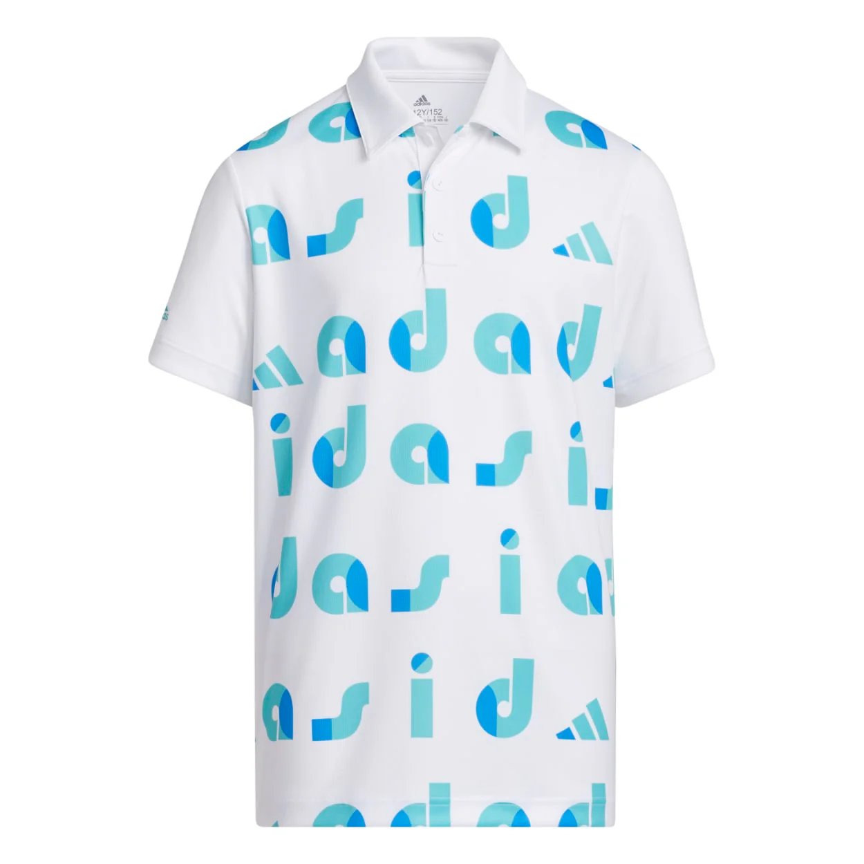 Junior adidas Graphic Print Golf Polo Shirt HC0250