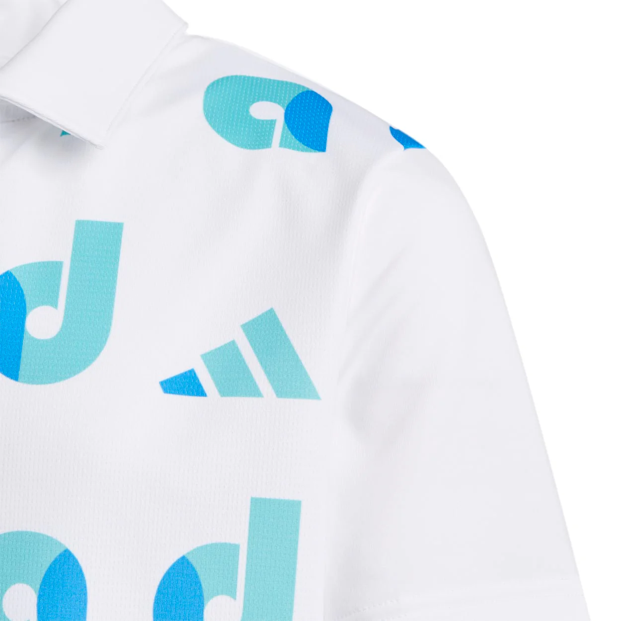 Junior adidas Graphic Print Golf Polo Shirt HC0250 - Image 5