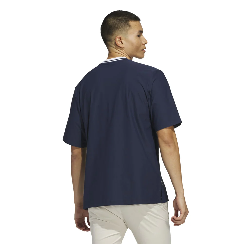 adidas Beyond Mock Golf Polo Shirt JF4870 - Image 3
