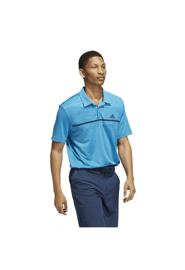 adidas Chest Print Golf Polo Shirt H36252 - Image 4