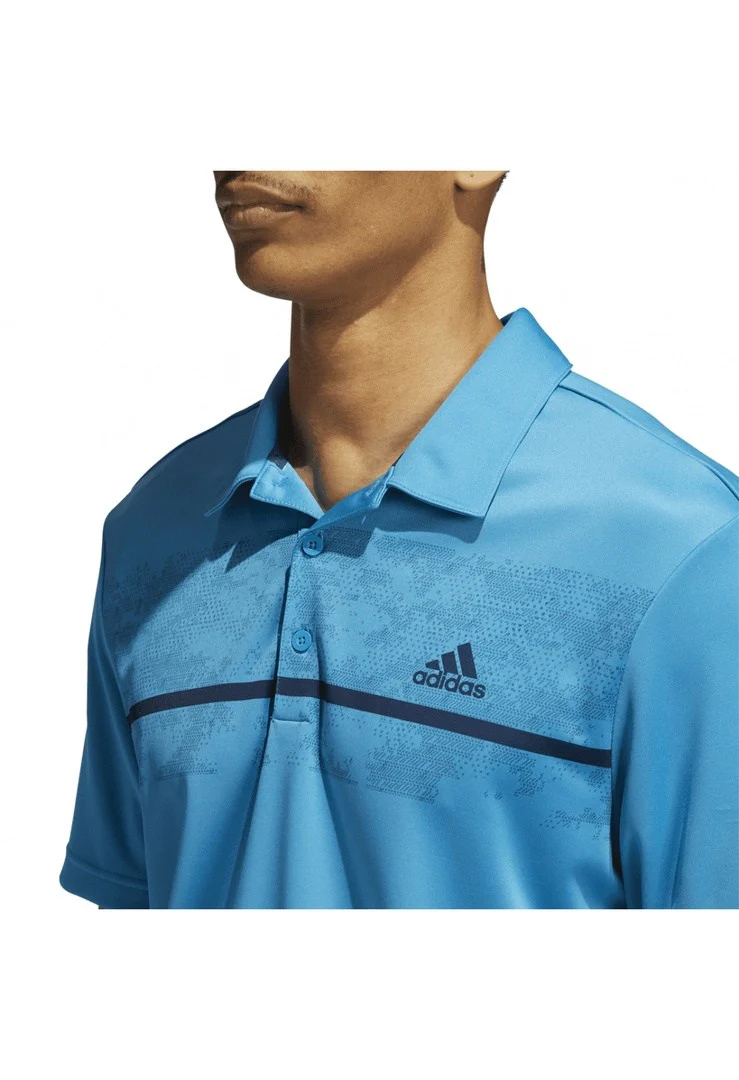 adidas Chest Print Golf Polo Shirt H36252 - Image 5