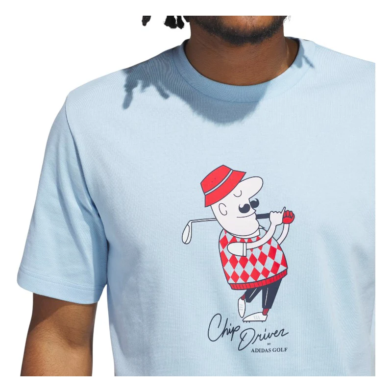 adidas Chip Classic Tee Golf Shirt JJ4201 - Image 4