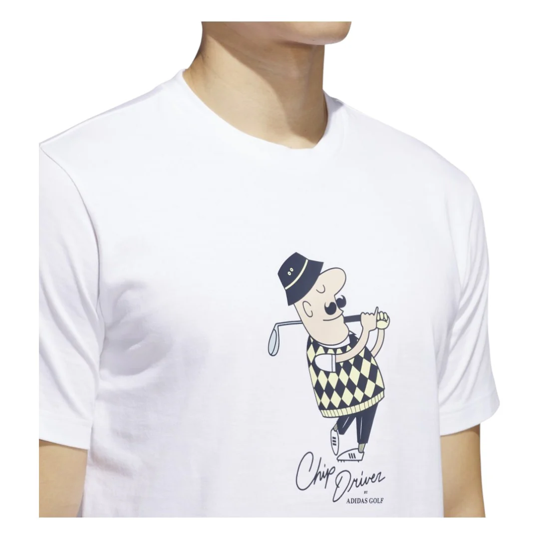 adidas Chip Classic Tee Golf Shirt JJ4202 - Image 4