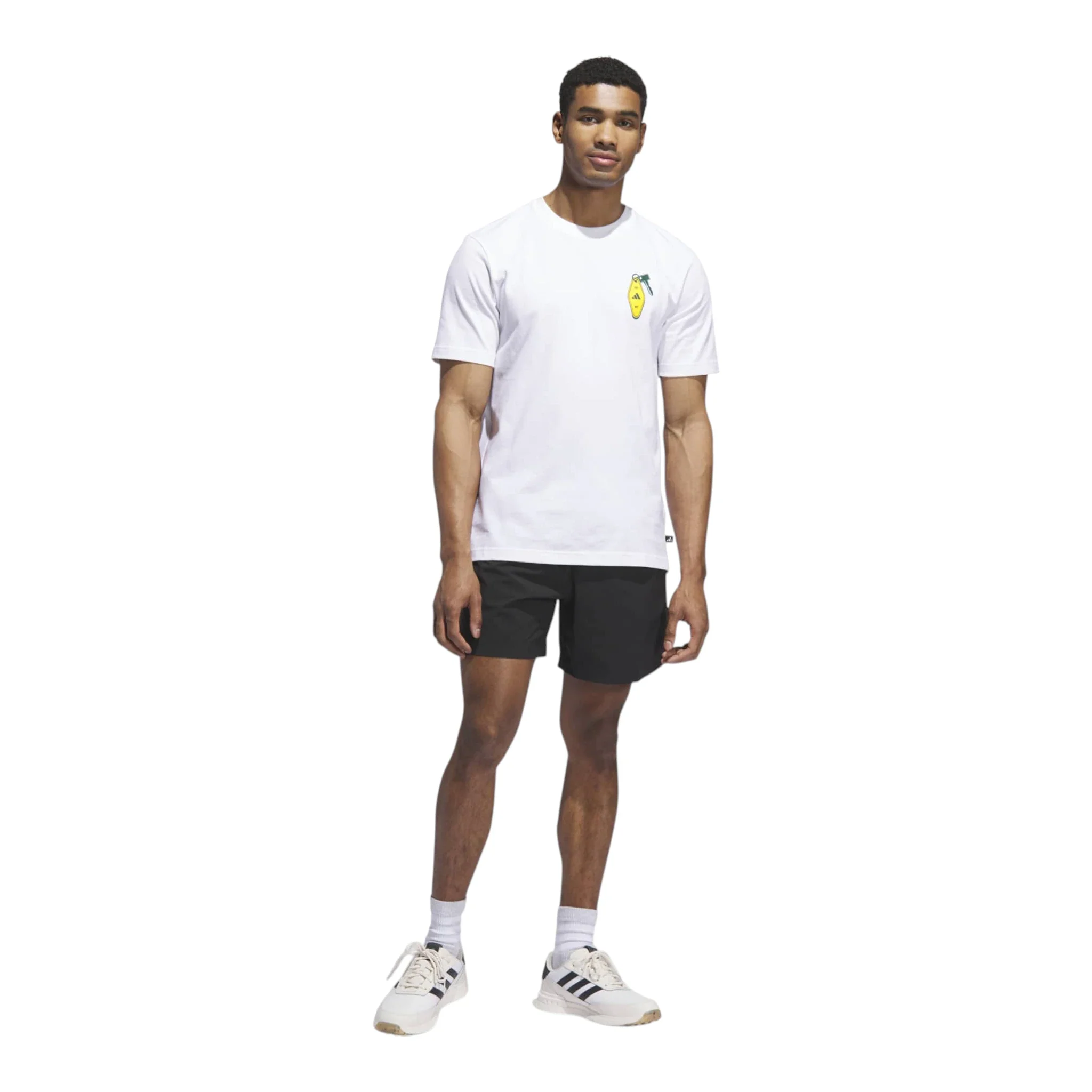 adidas Chip In NYC Graphic Golf T-Shirt JX1766 - Image 5