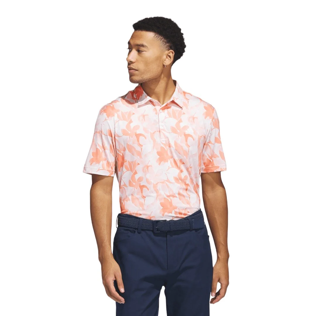 adidas Floral Golf Polo Shirt HY5372 - Image 4