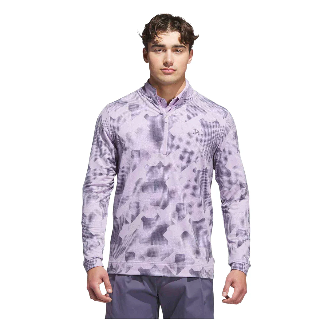adidas Go-To Print 1/4 Zip Golf Mid Layer JY1949 - Image 2