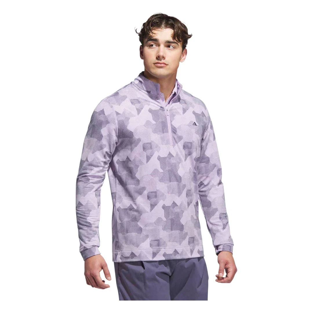 adidas Go-To Print 1/4 Zip Golf Mid Layer JY1949 - Image 4