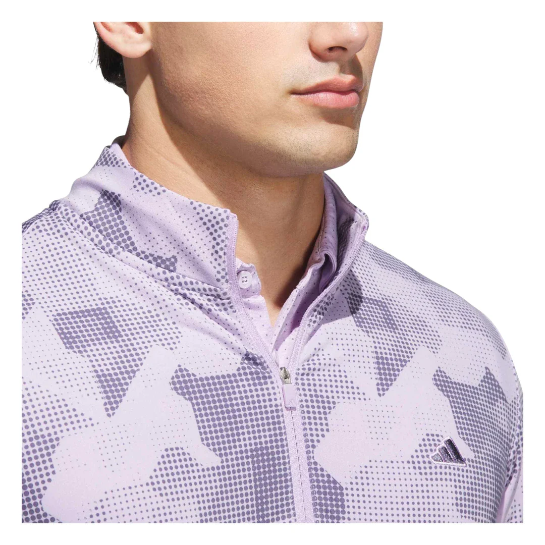 adidas Go-To Print 1/4 Zip Golf Mid Layer JY1949 - Image 5