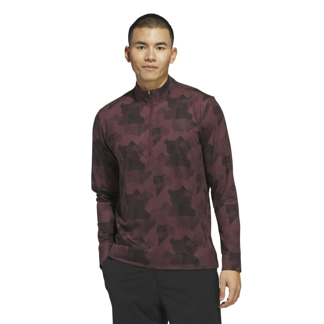 adidas Go-To Printed 1/4 Zip Golf Mid Layer IK3018 - Image 2