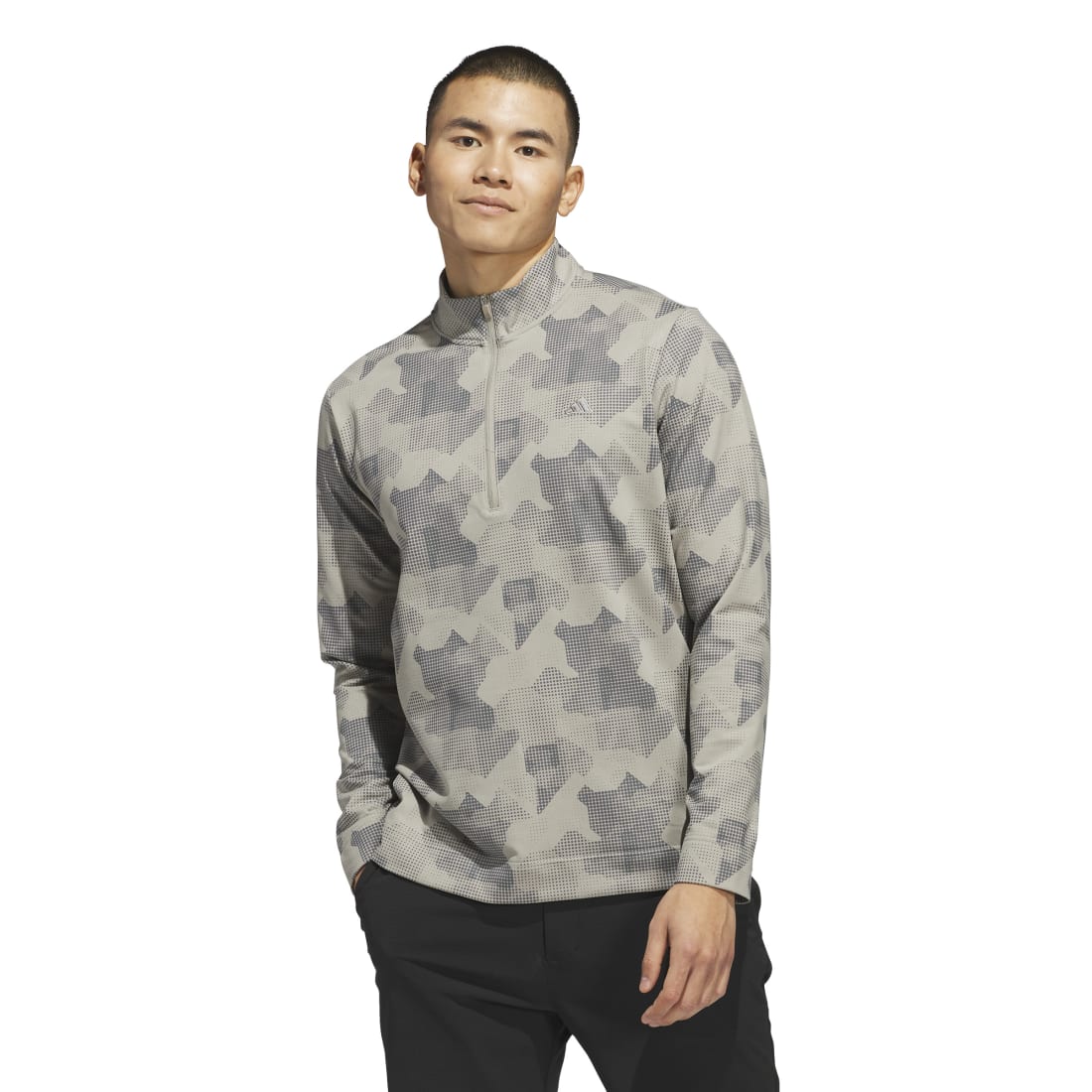 adidas Go-To Printed 1/4-Zip Golf Mid Layer IK3019 - Image 2