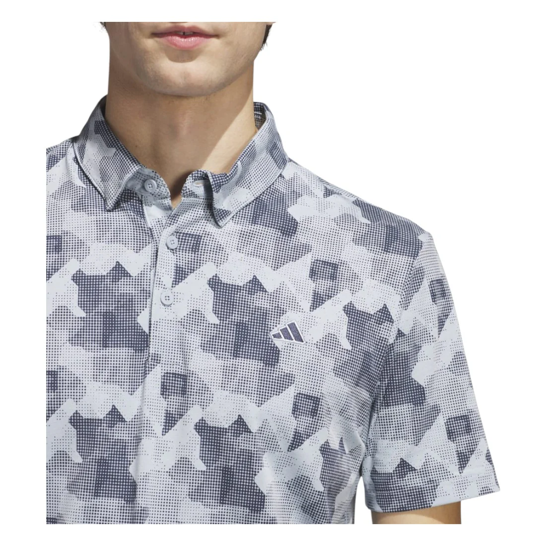 adidas Go-To Printed Golf Shirt JP0471 - Image 4