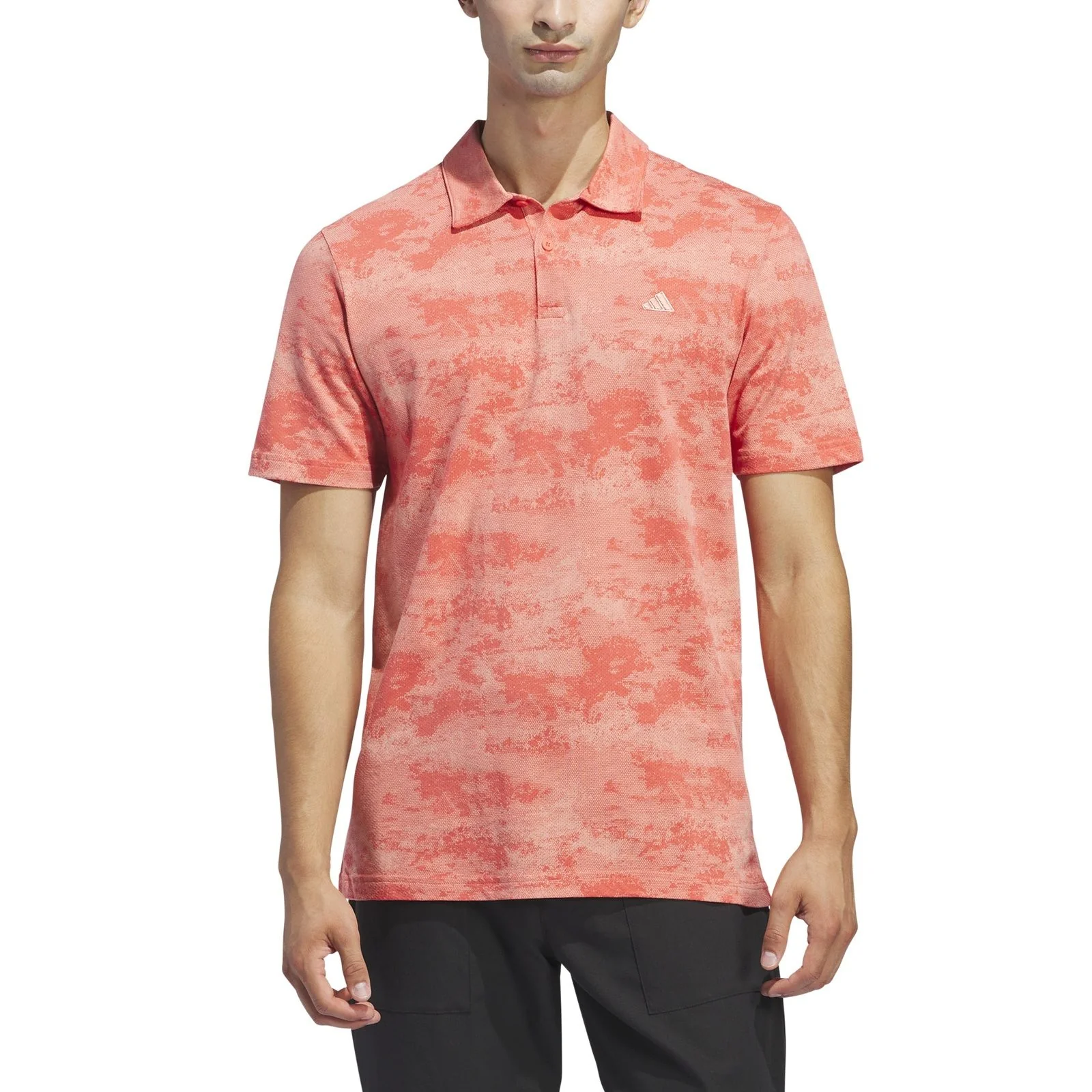 adidas Go-To Printed Mesh Golf Polo Shirt IU4427 - Image 3