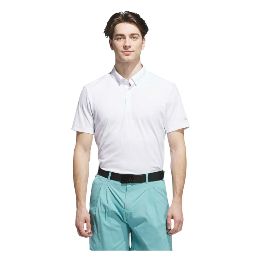 adidas Go-To Textured Golf Polo Shirt JL7892 - Image 2