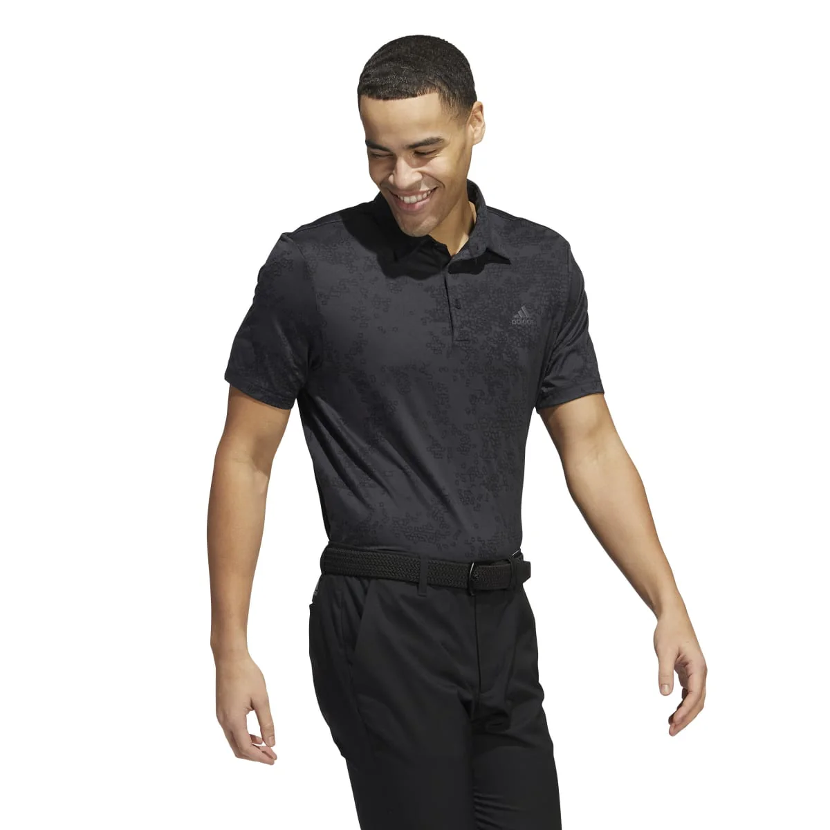 adidas Primegreen Jacquard Golf Polo Shirt HP1916 - Image 4