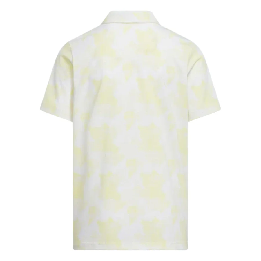 adidas Junior Printed Scripted Golf Polo Shirt JG6202 - Image 2