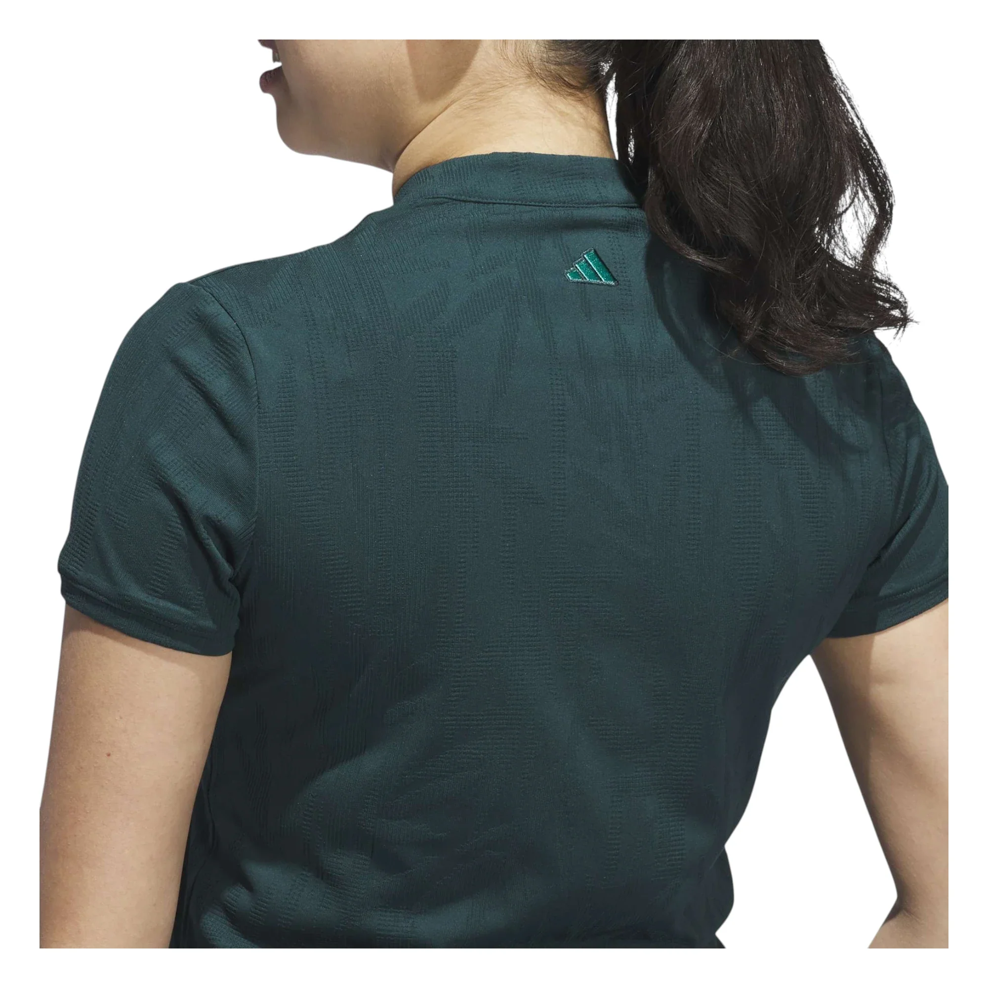 adidas Ladies Go-To Jacquard Short Sleeve Golf Polo Shirt JN8415 - Image 6