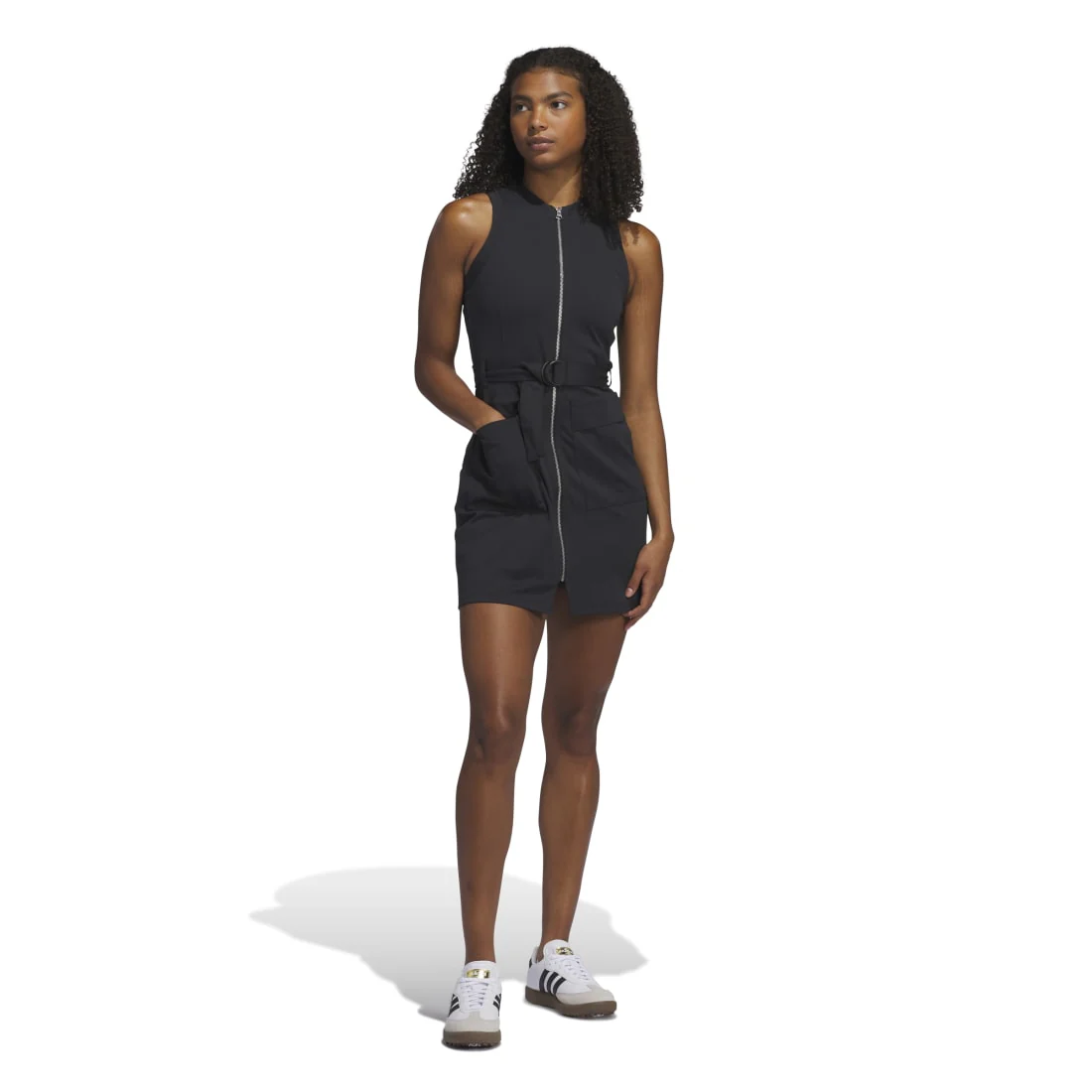 adidas Ladies Go-To Sleeveless Zip Golf Dress IW9307 - Image 2