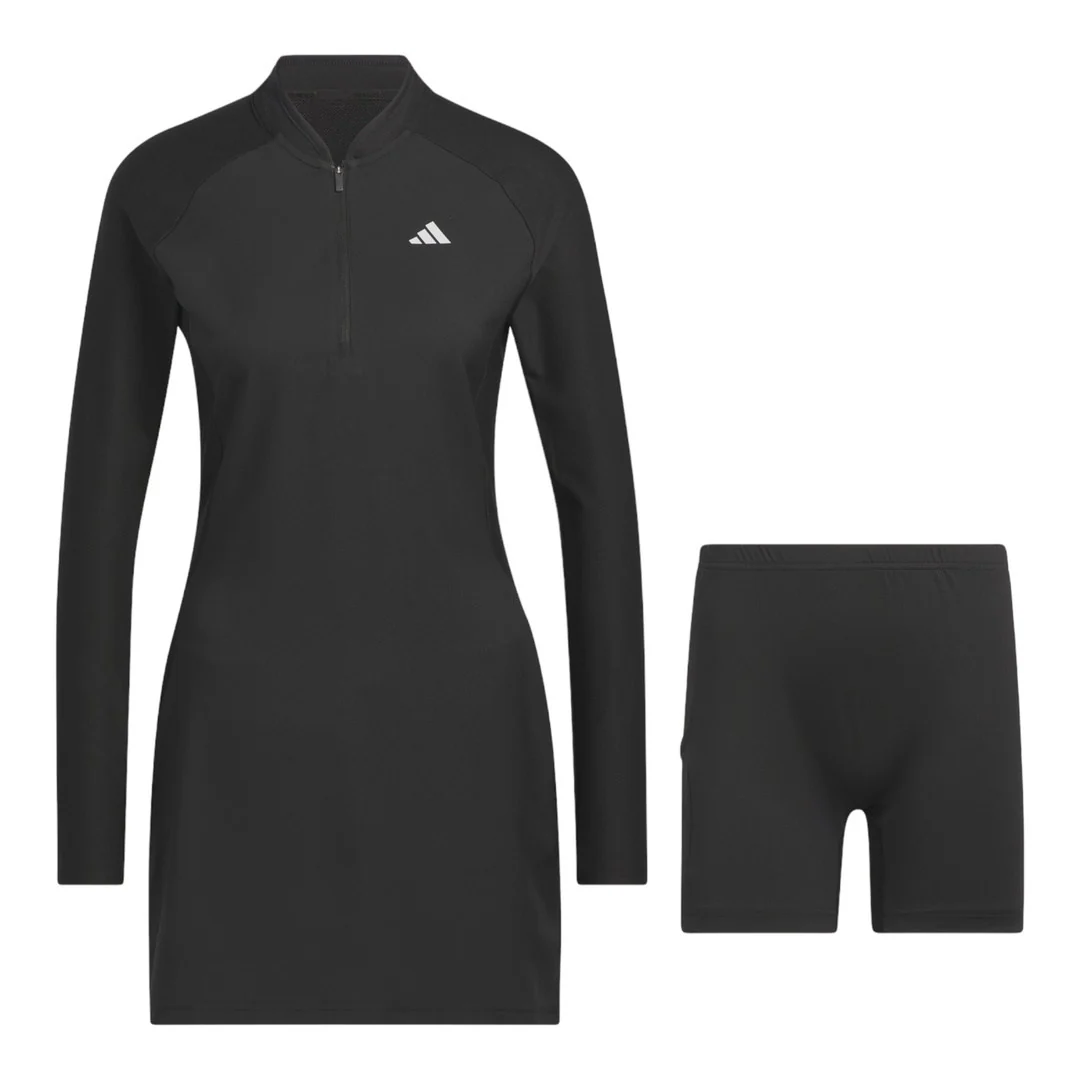 adidas Ladies Long Sleeve Golf Dress IC3520 - Image 2