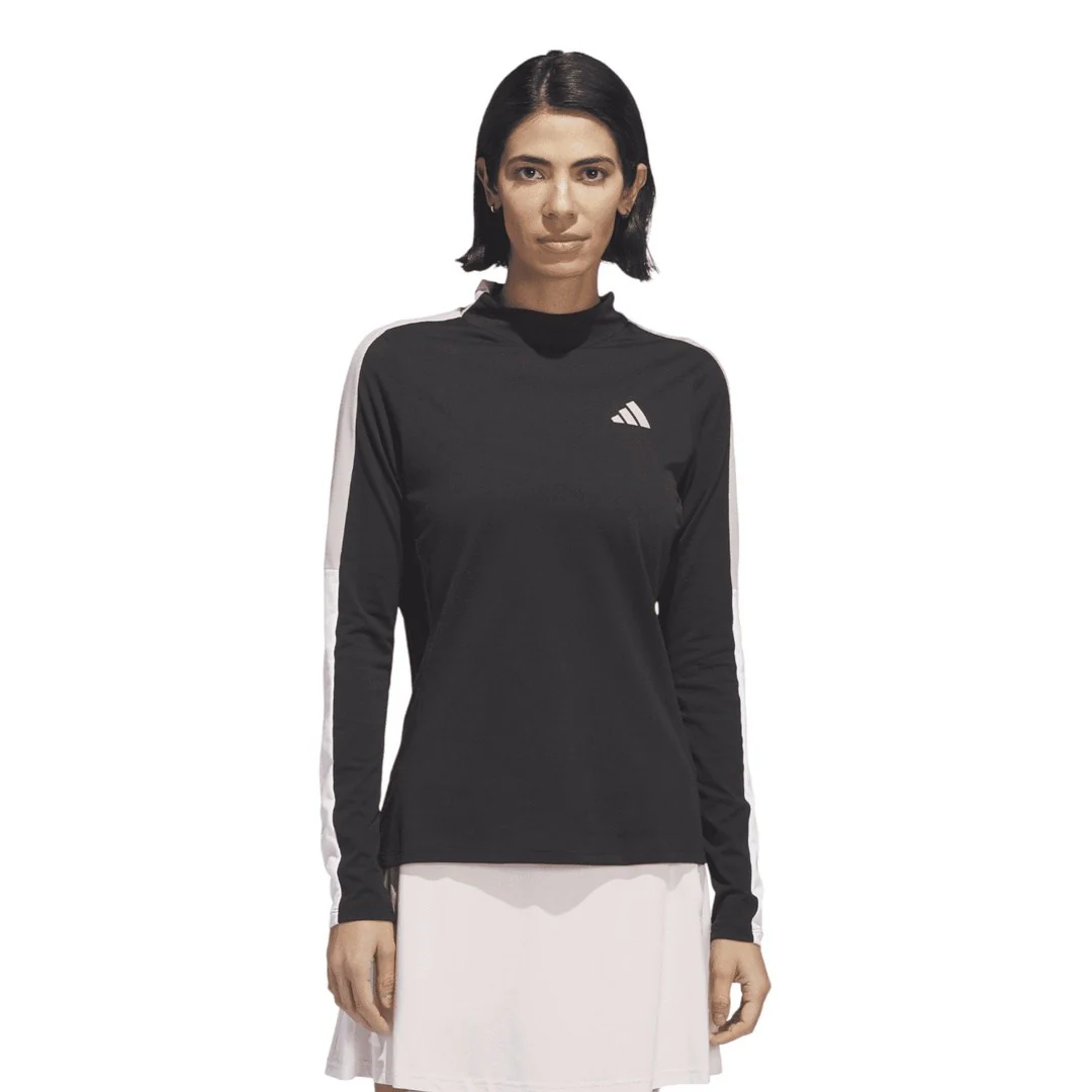 adidas Ladies Made With Nature Mock Neck Long-Sleeve Top IK4384 - Image 2