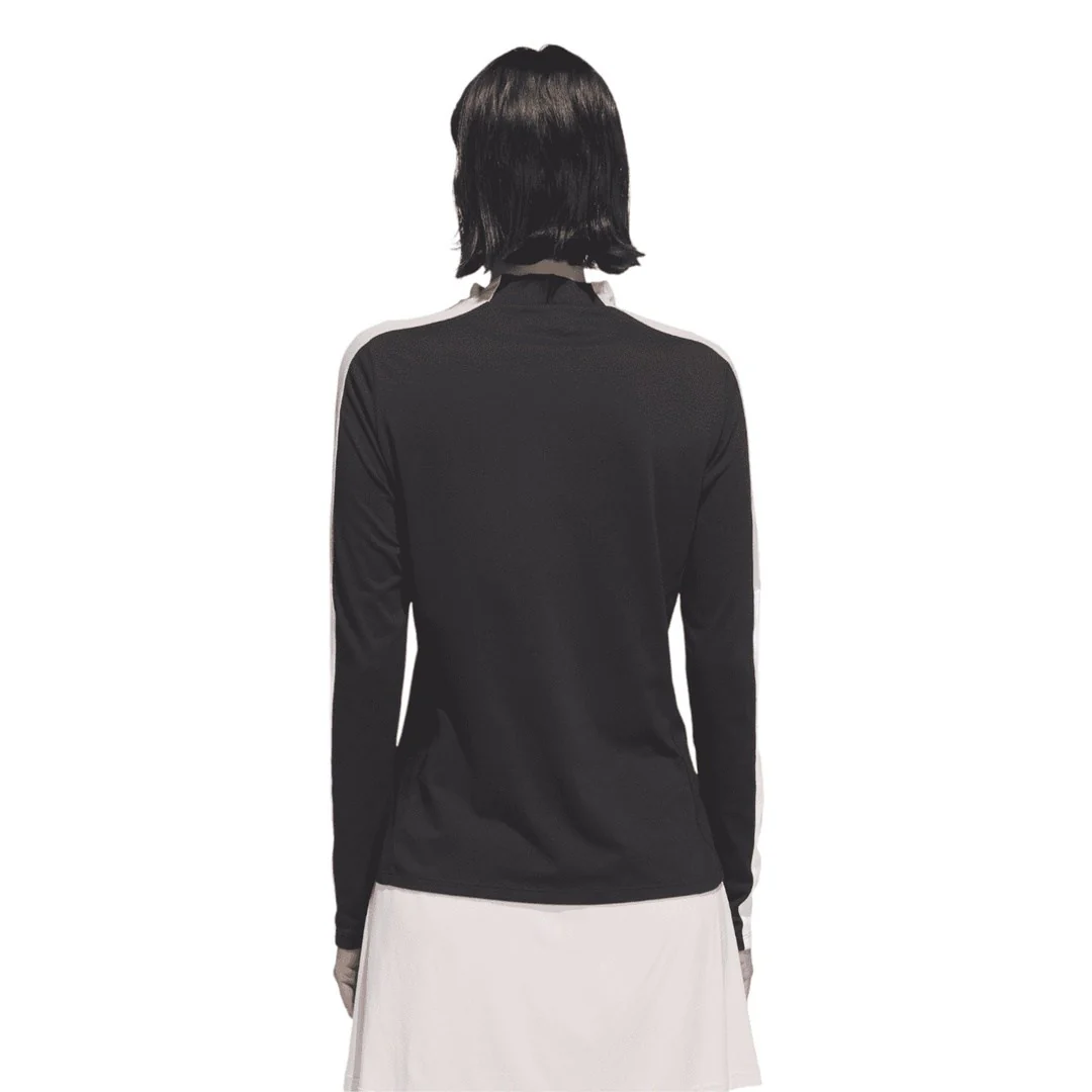 adidas Ladies Made With Nature Mock Neck Long-Sleeve Top IK4384 - Image 3