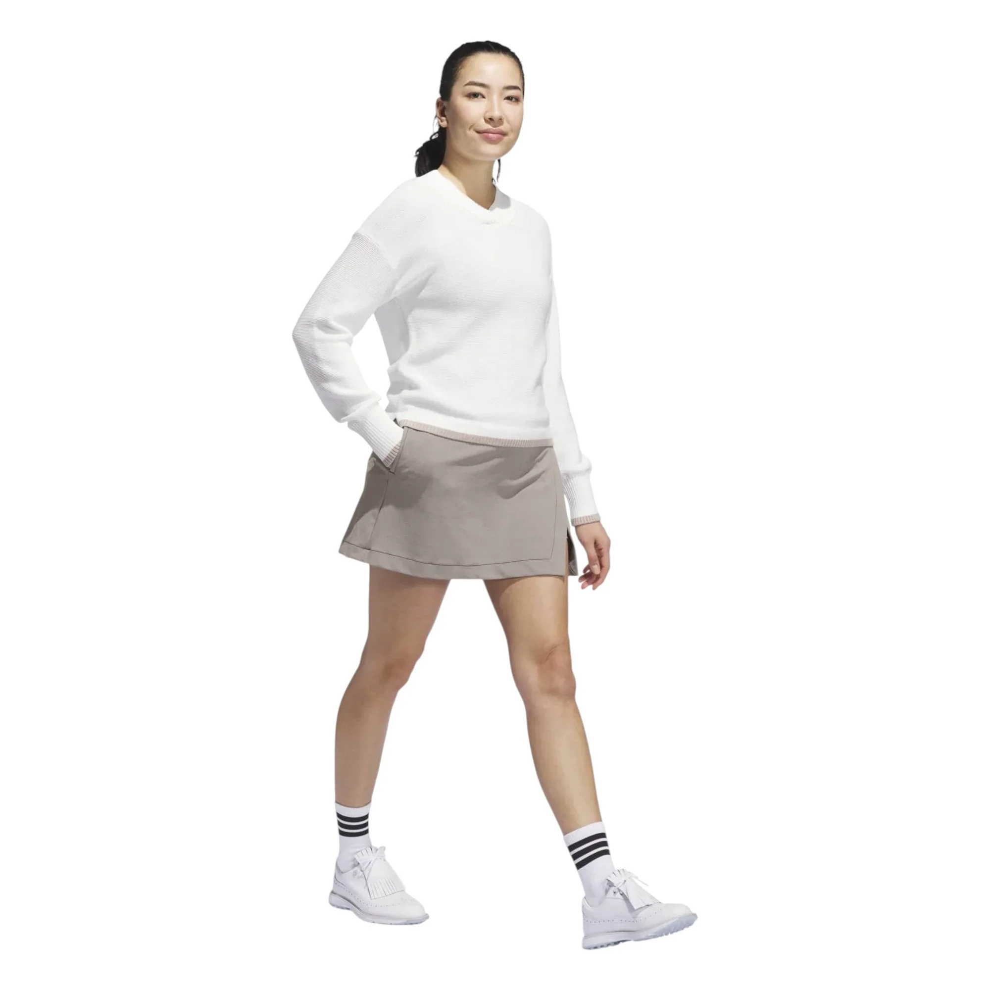 adidas Ladies Ultimate365 Classic Knit Golf Sweater JP3503 - Image 4