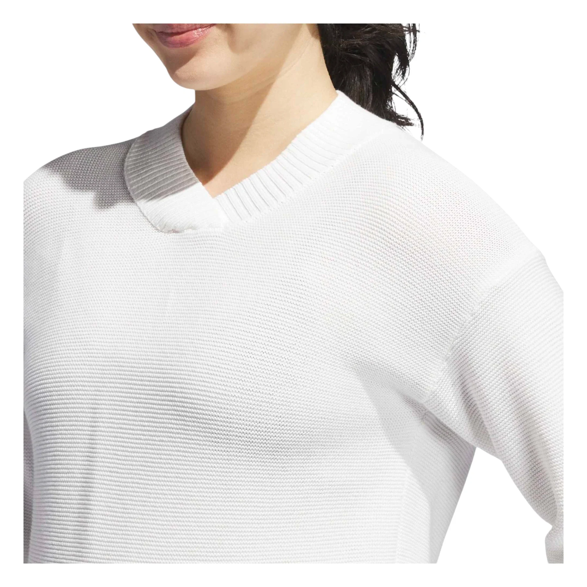 adidas Ladies Ultimate365 Classic Knit Golf Sweater JP3503 - Image 5