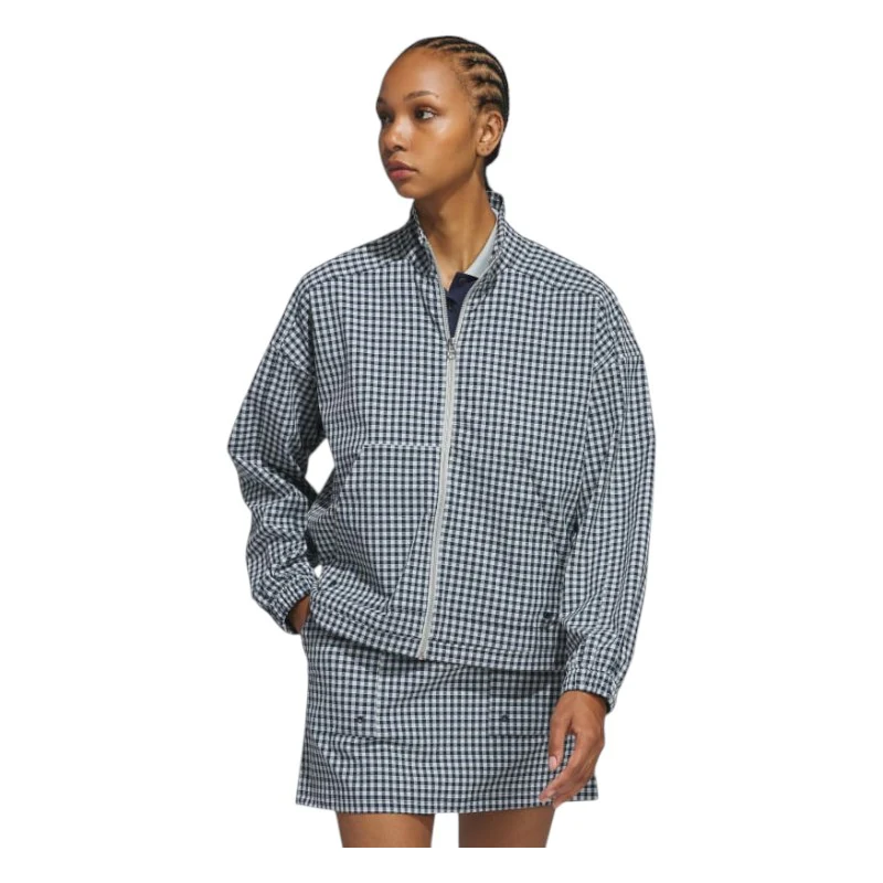 adidas Ladies Ultimate365 Gingham Golf Jacket IM7954 - Image 2