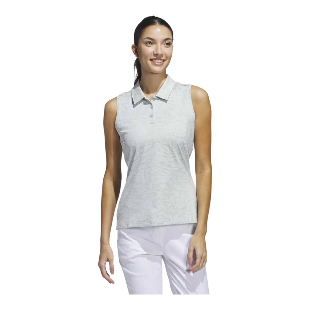 adidas Ladies Ultimate365 Jacquard Golf Polo Shirt JD2003 - Image 2