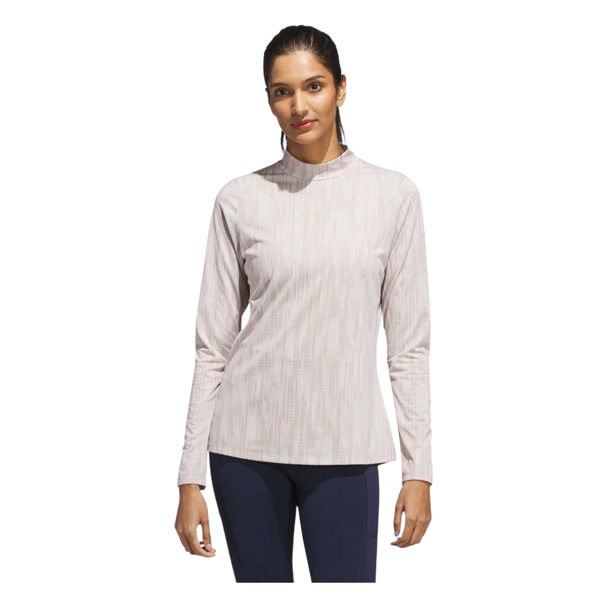 adidas Ladies Ultimate365 Jacquard Golf Top JN8404 - Image 2
