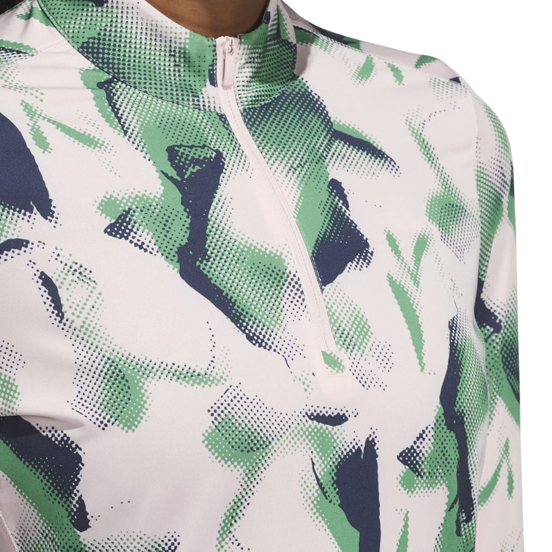 adidas Ladies Ultimate365 Printed 1/4 Zip Mid Layer IS9729 - Image 4