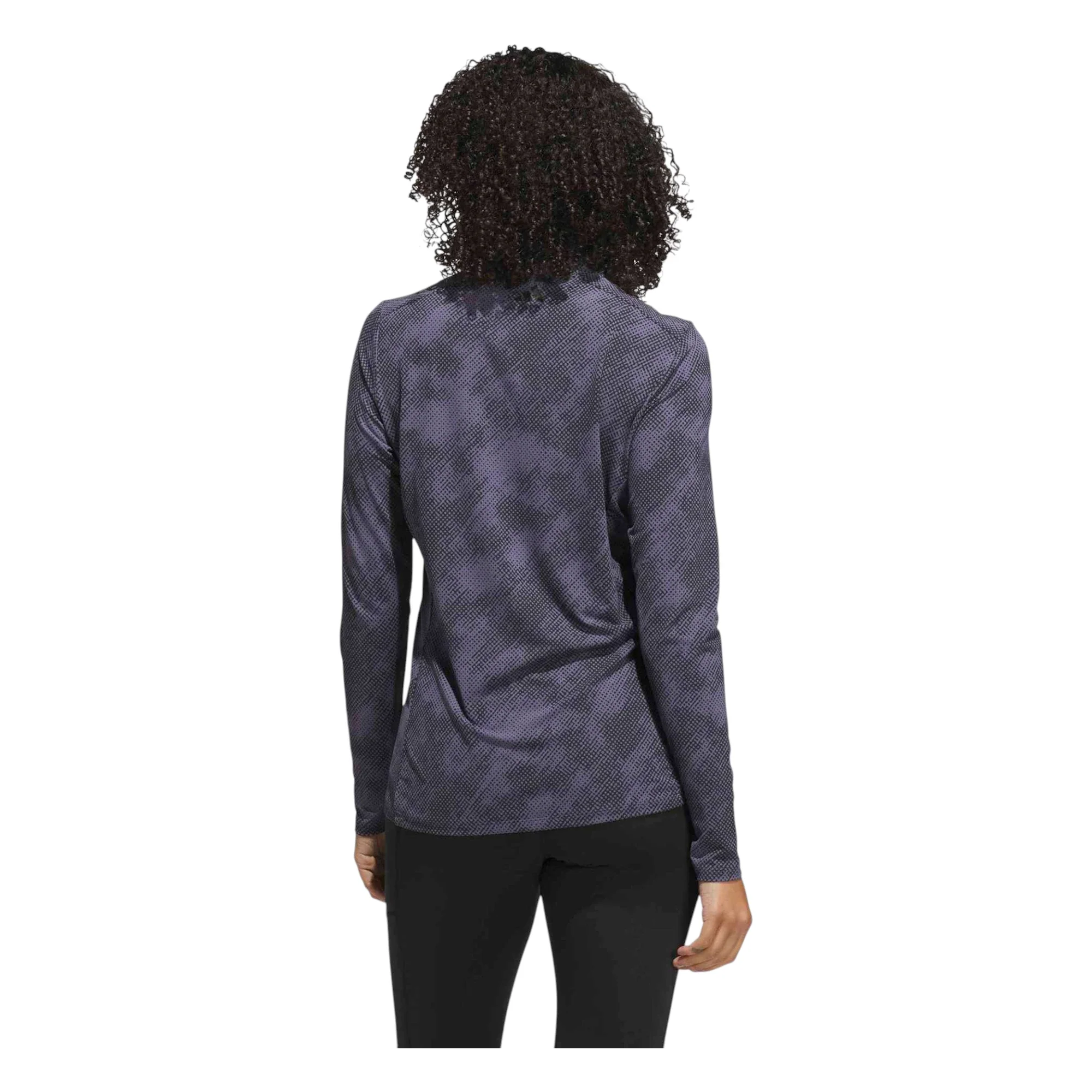 adidas Ladies Ultimate365 Printed Golf 1/4 Zip JN8413 - Image 3