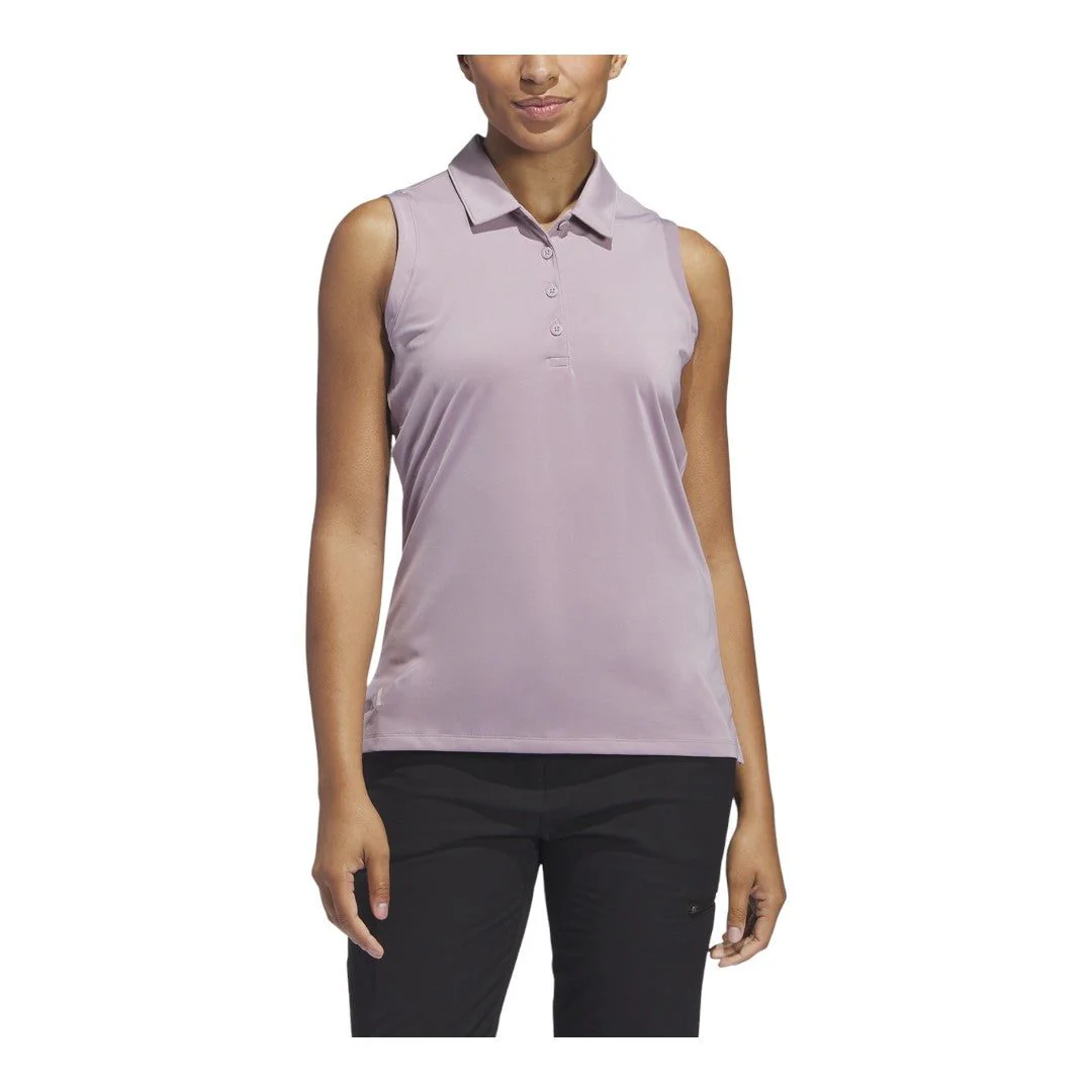 adidas Ladies Ultimate S/L Golf Polo Shirt IP8685 - Image 2