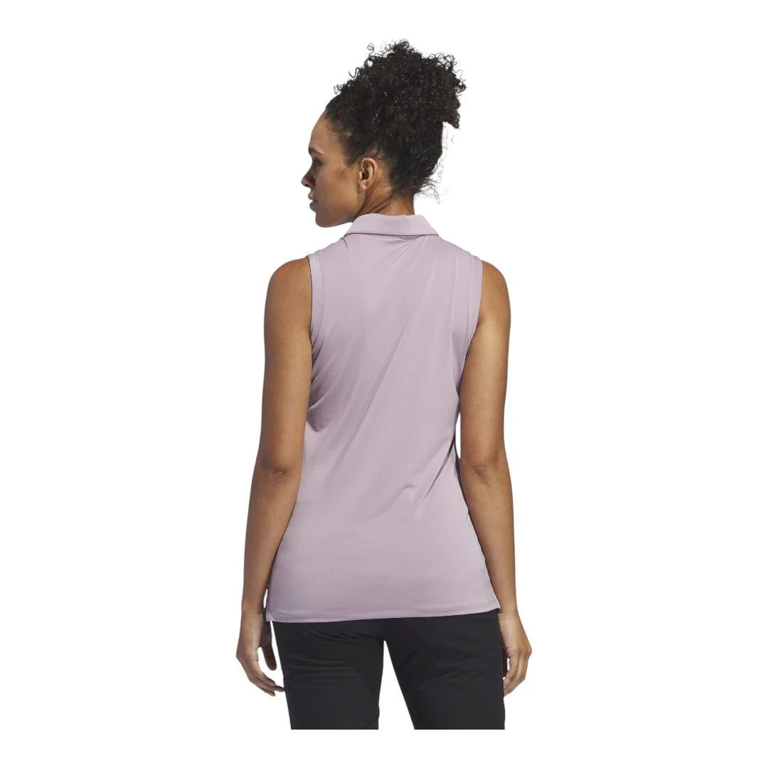 adidas Ladies Ultimate S/L Golf Polo Shirt IP8685 - Image 3