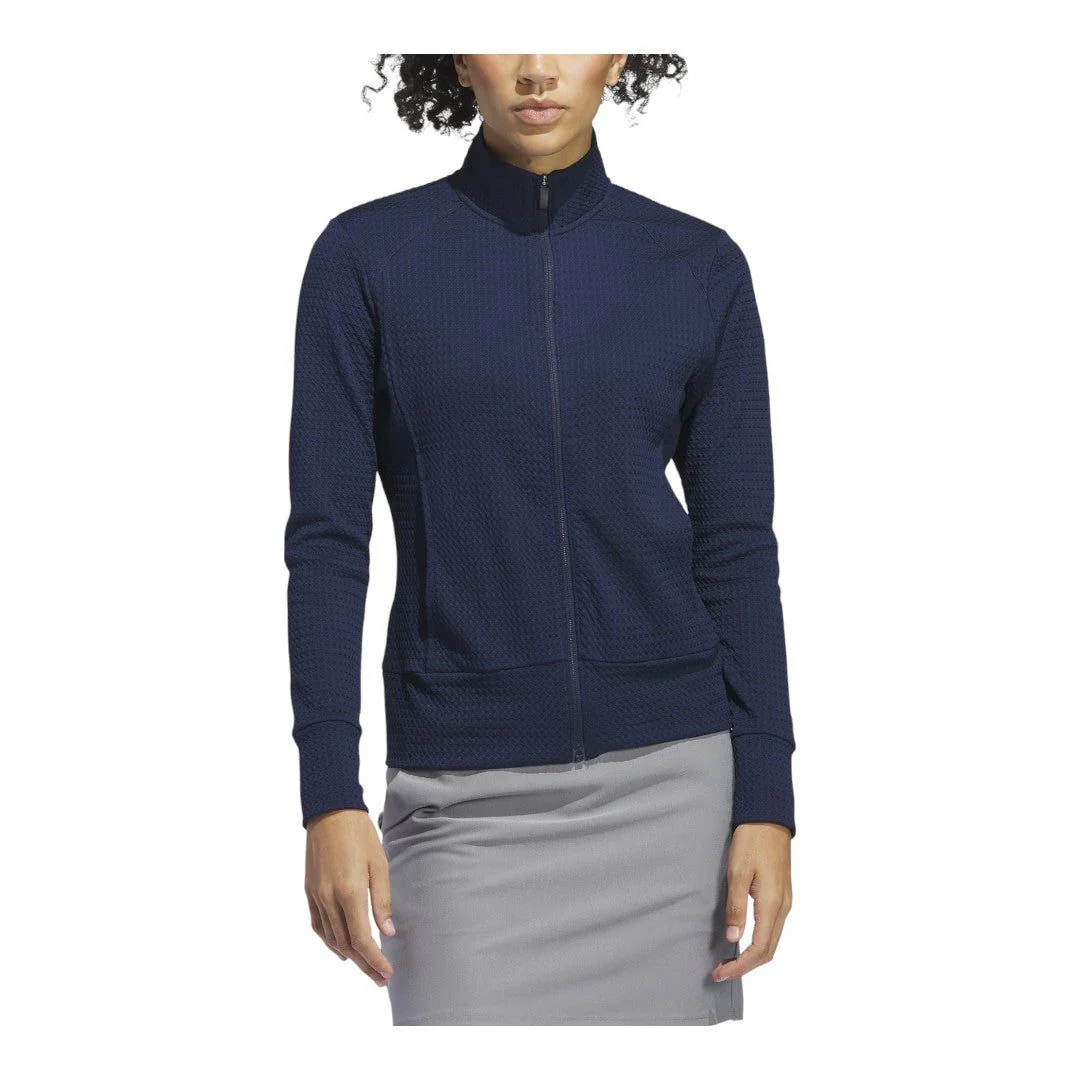 adidas Ladies Ultimate365 Textured Golf Mid Layer IP4265 - Image 2