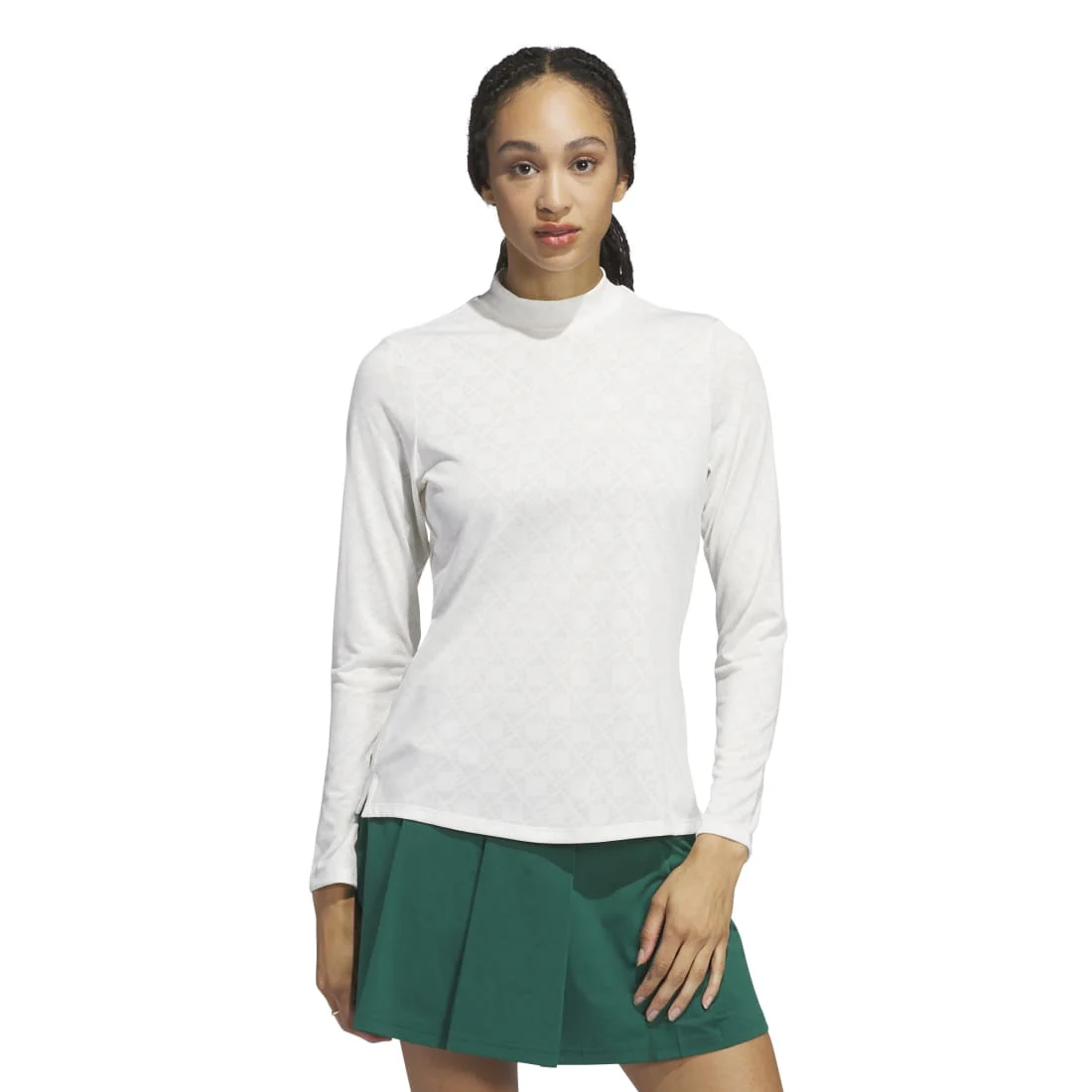 adidas Ladies Ultimate365 Tour HEAT.RDY Mock Golf Polo Shirt IW6661 - Image 2