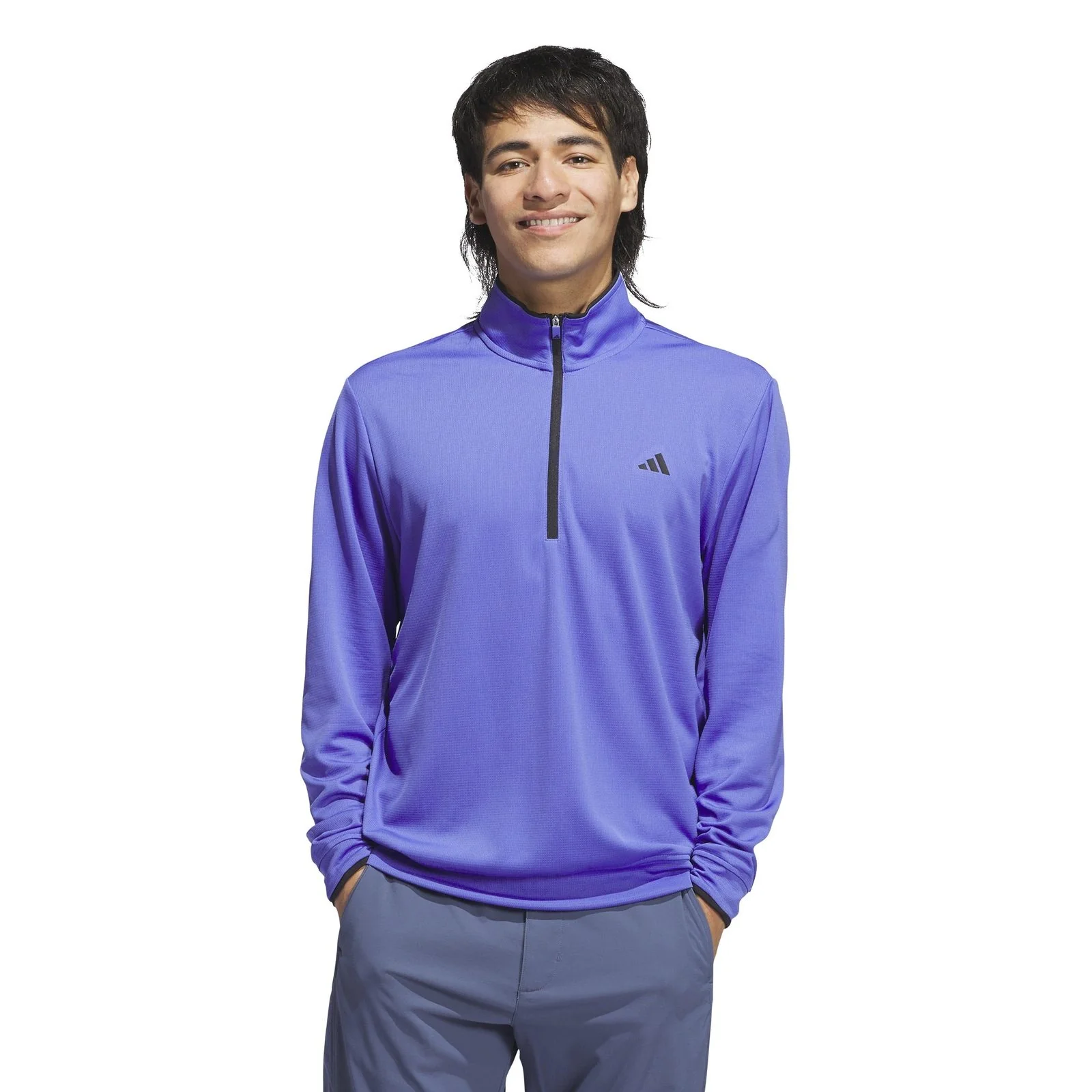 adidas Lightweight 1/2 Zip Golf Midlayer IW2380 - Image 2