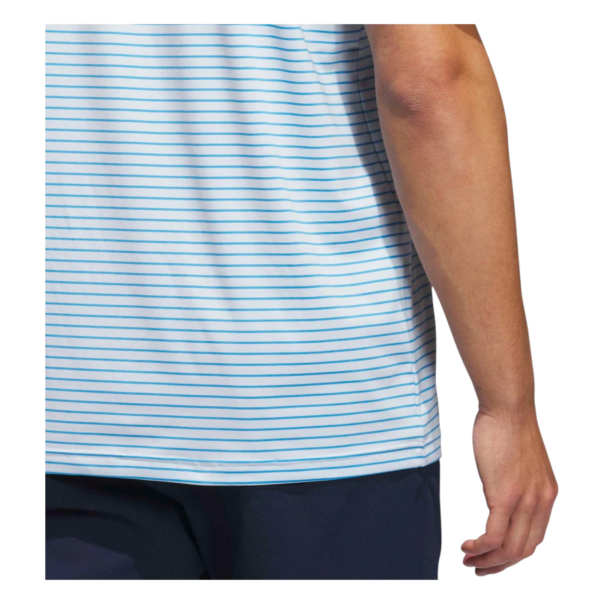 adidas Performance Stripe Golf Polo Shirt KB6790 - Image 6