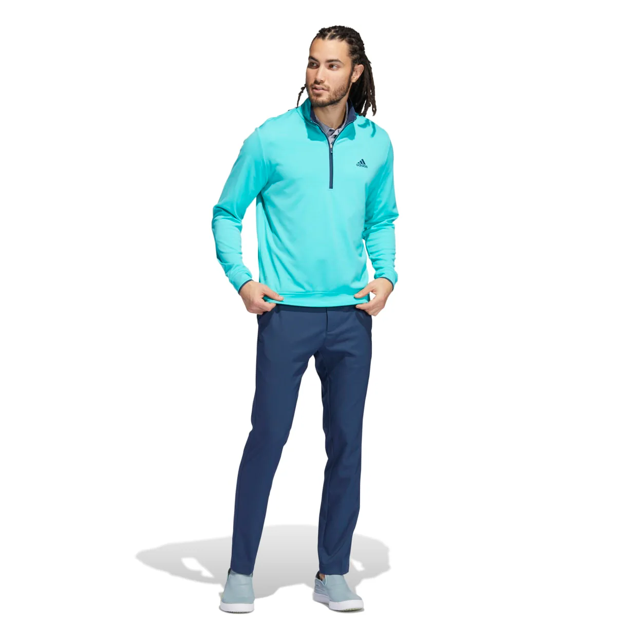 adidas Primegreen UPF Lightweight 1/4 Zip Golf Pullover H56800 - Image 5