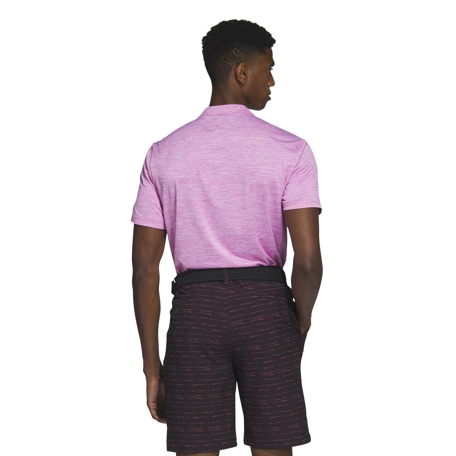 adidas Primegreen Texture Stripe Golf Polo Shirt HR9070 - Image 3