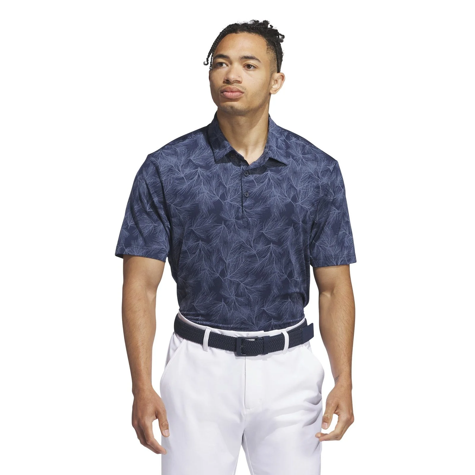 adidas Ultimate 365 Pine Print Golf Polo Shirt IL0568 - Image 2
