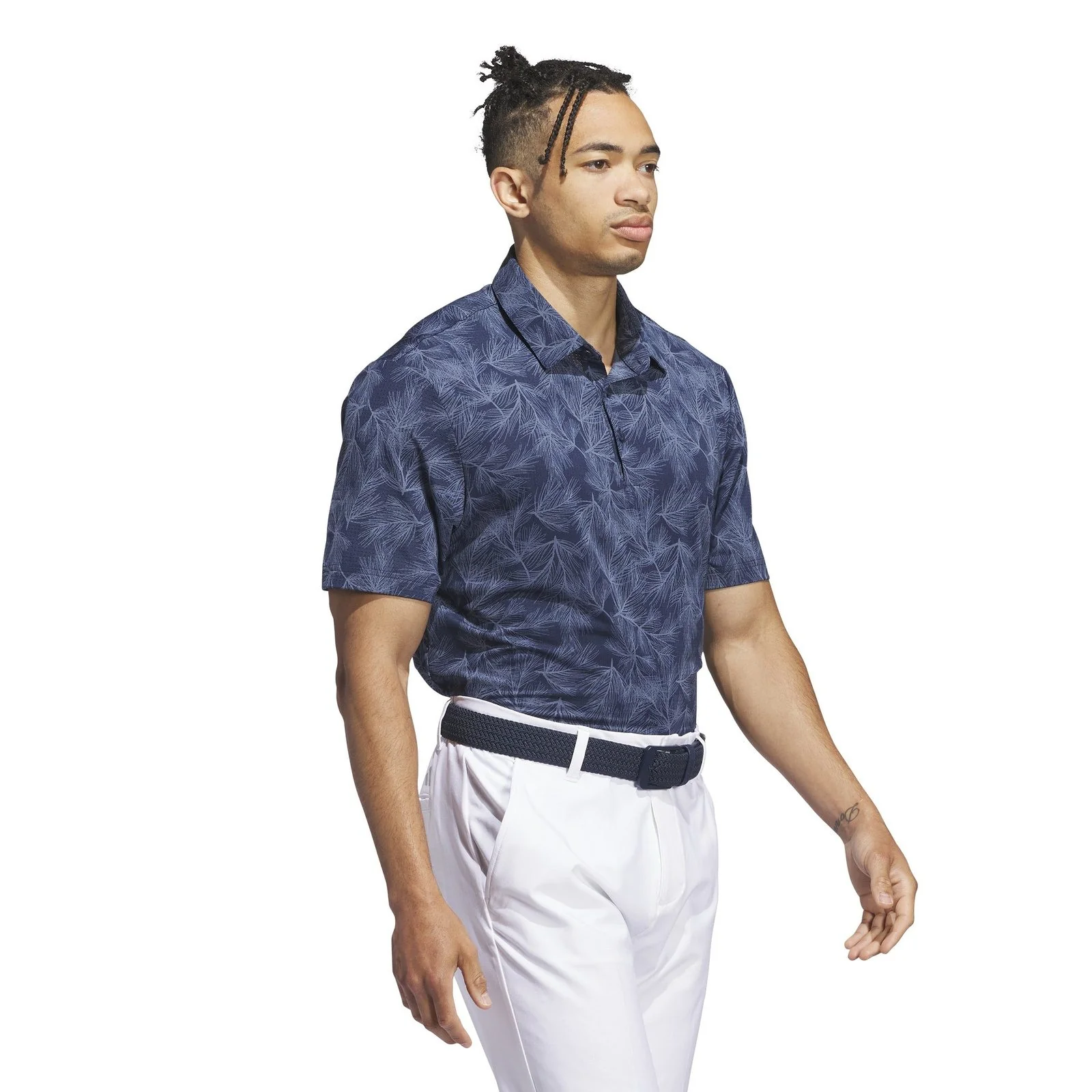 adidas Ultimate 365 Pine Print Golf Polo Shirt IL0568 - Image 4