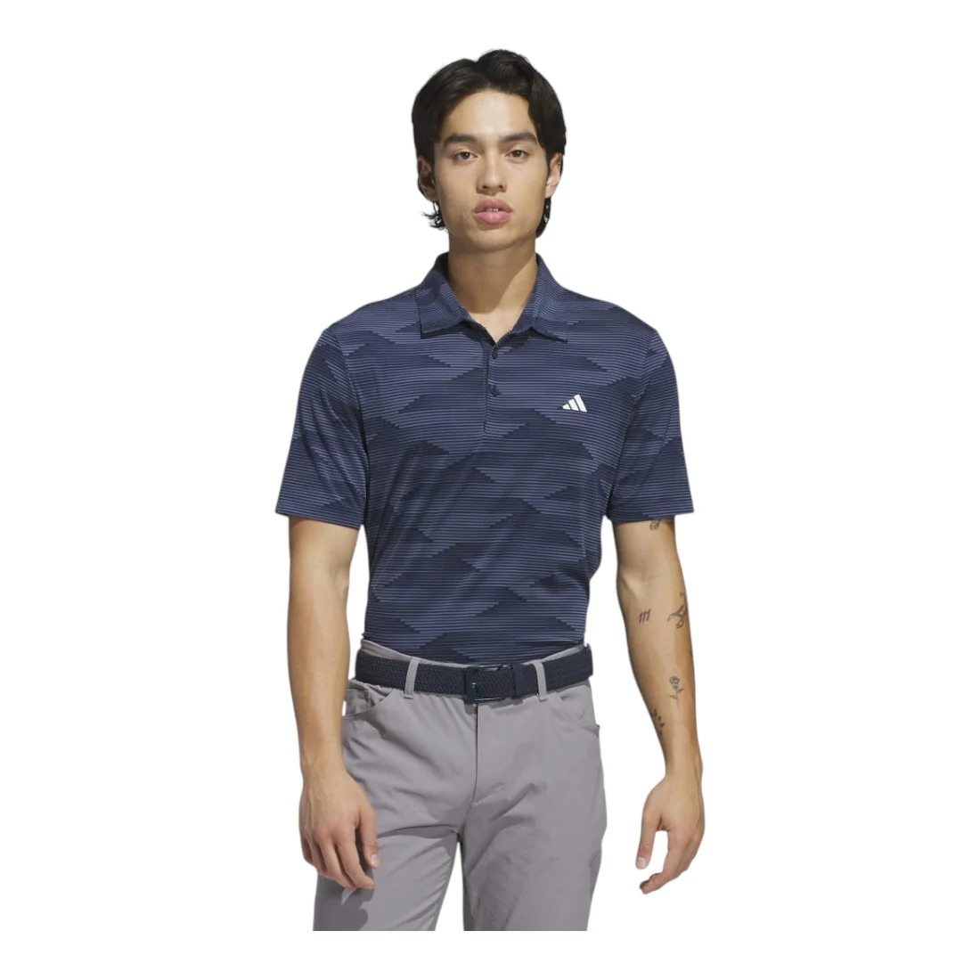 adidas Ultimate 365 Wave Print Golf Polo Shirt JN9136 - Image 2