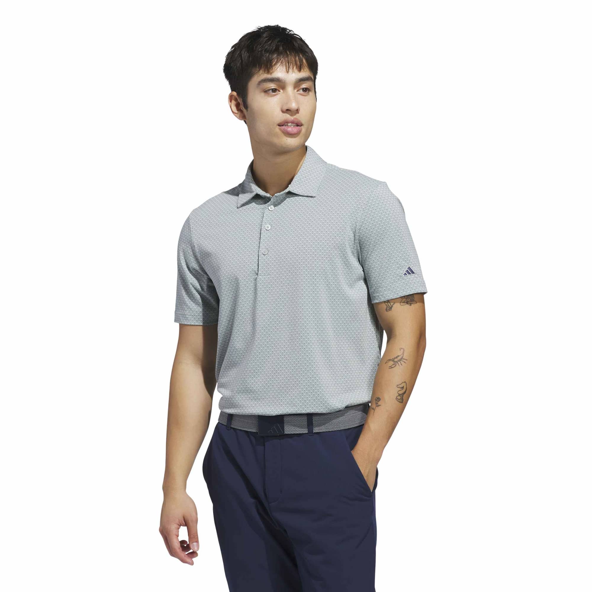 adidas Ultimate + Go To Print Golf Polo Shirt KF0111 - Image 2