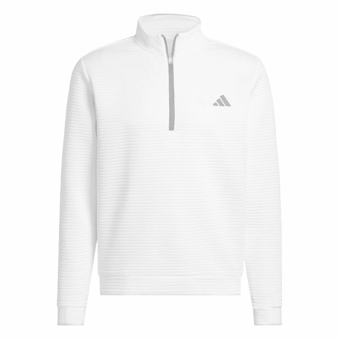 adidas Ultimate365 DWR Textured 1/4 Zip Golf Mid Layer IL0559