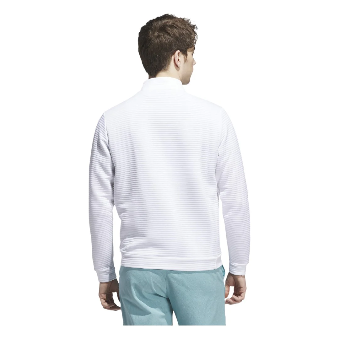 adidas Ultimate365 DWR Textured 1/4 Zip Golf Mid Layer IL0559 - Image 2