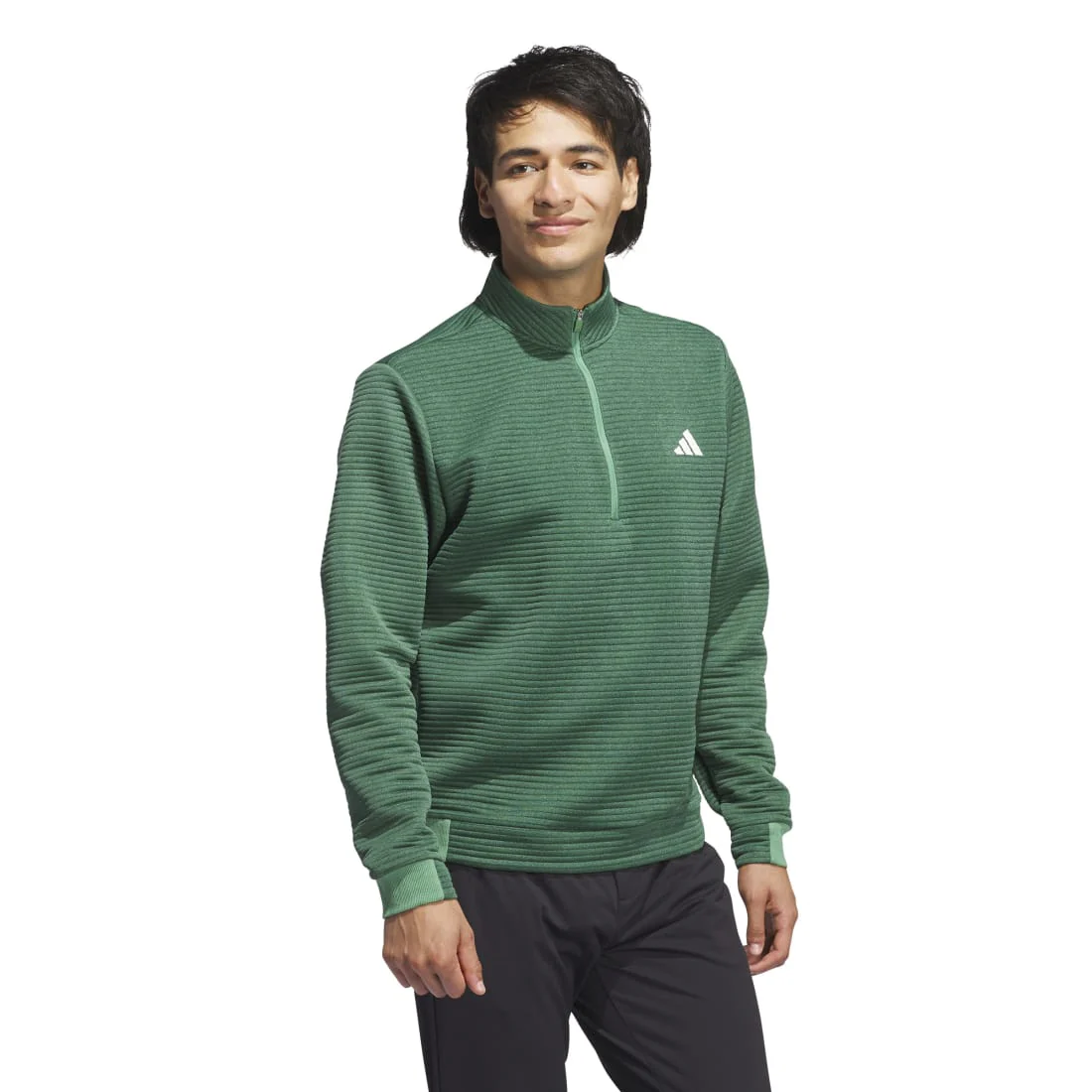 adidas Ultimate365 DWR Textured 1/4 Zip Golf Mid Layer IL0560 - Image 4