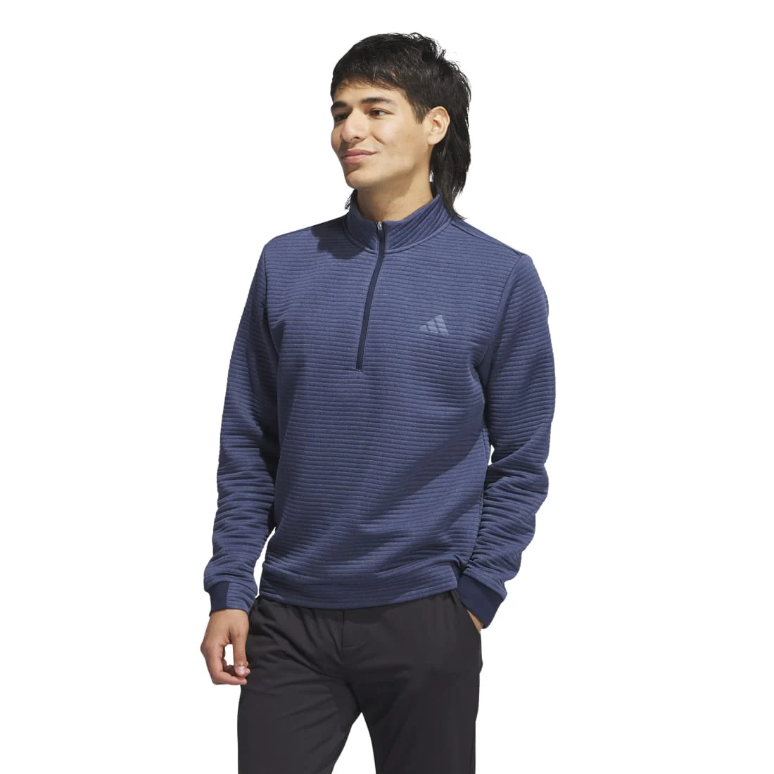 adidas Ultimate365 DWR Textured 1/4 Zip Golf Mid Layer IL0562 - Image 2